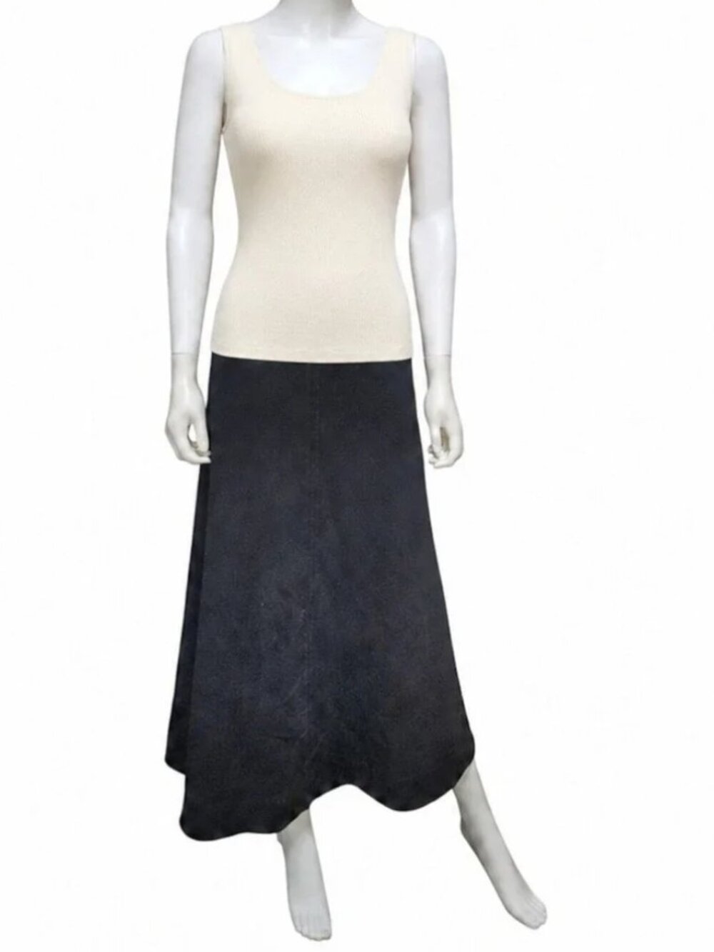 ME+EM | Ponte A-Line Midi Skirt in Black Size US 2 NWT